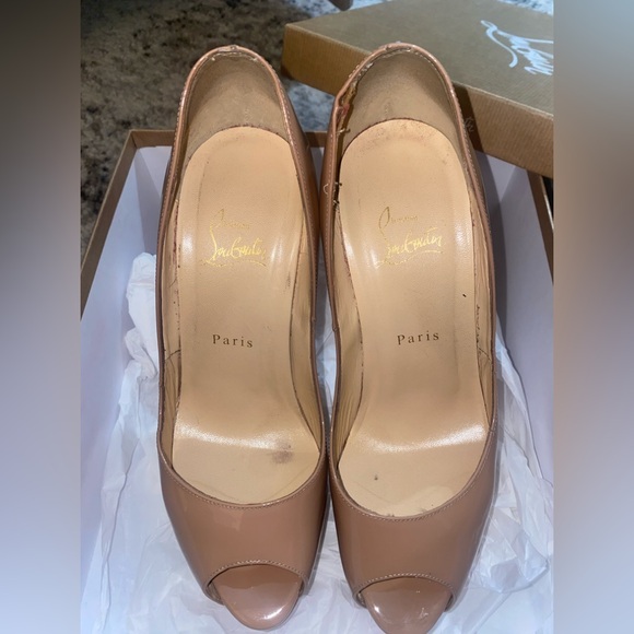 Christian Louboutin Lady Peep Nude Heel - Picture 7 of 10